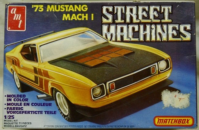 AMT 1/25 1973 Ford Mustang Mach 1 - (AMT/Matchbox Issue), PK4167 plastic model kit